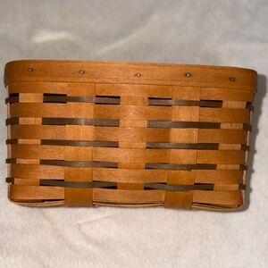 Longaberger Tan and Brown Woven Basket